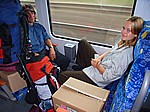 Auf dem Weg nach Hamburg im Metronom